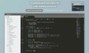 Un éditeur de code HTML affichant du code C dans Sublime Text, un outil de développement sophistiqué.