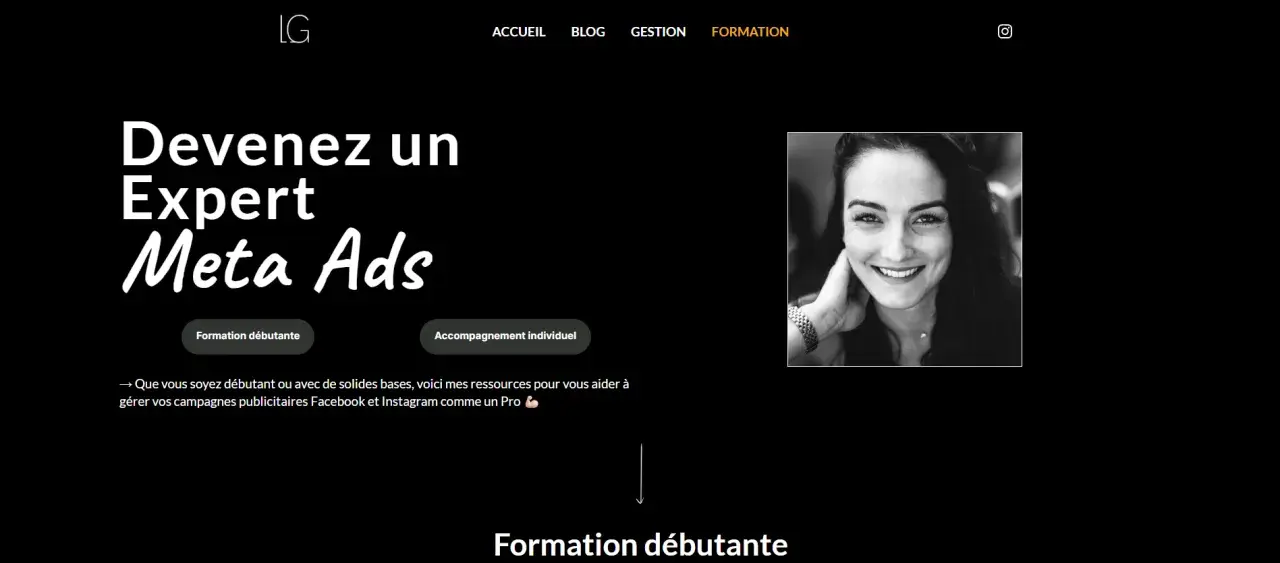 Devenez expert Meta Ads avec cette formation. Une offre pour débutants et accompagnement individuel.