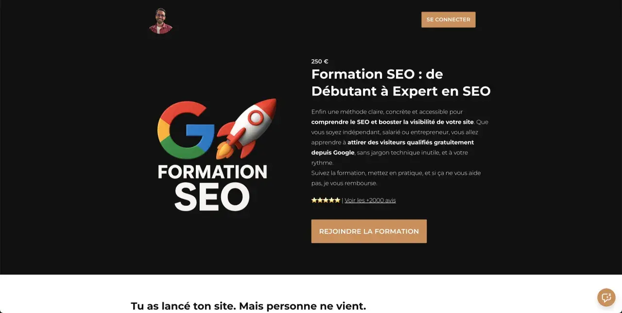 Formation SEO : apprenez à attirer des visiteurs qualifiés sur votre site. Une formation référencement web complète pour booster votre visibilité.