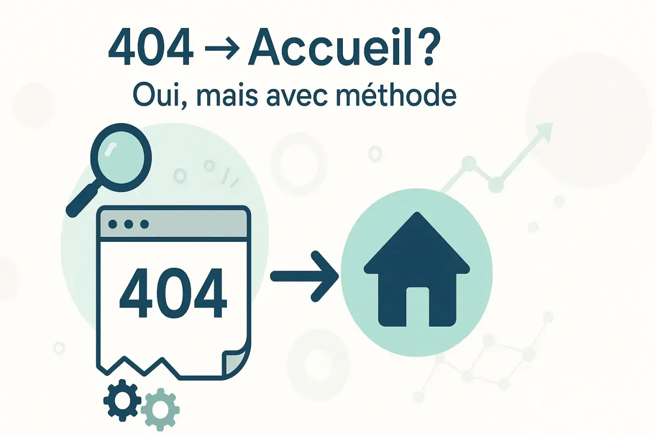 Une page 404 renvoyant à l'accueil, une méthode pour gérer les erreurs PHP.