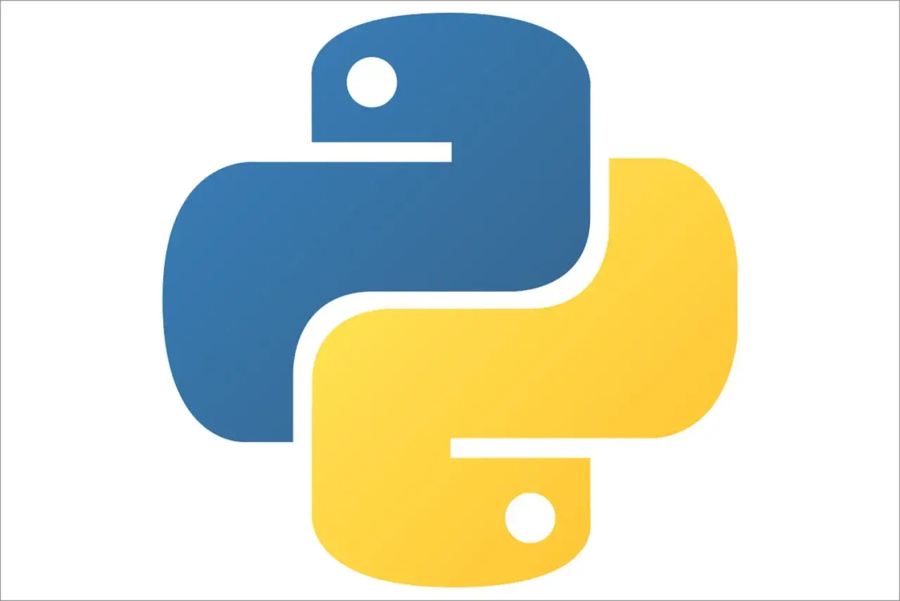 Logo Python bleu et jaune. Utile pour apprendre à remove nan from list python.