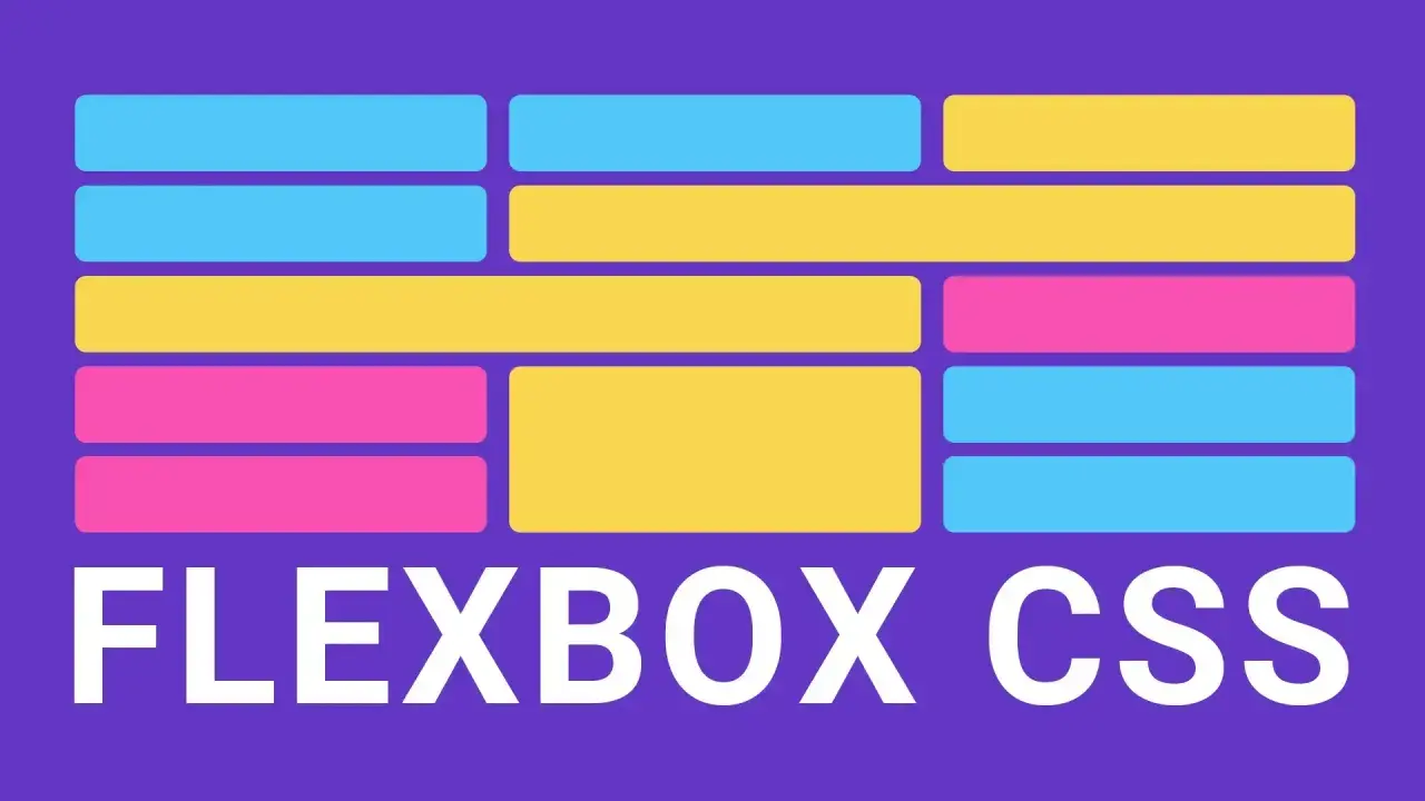 Illustration montrant comment mettre deux div côte à côte avec Flexbox CSS. Des blocs colorés illustrent la disposition.