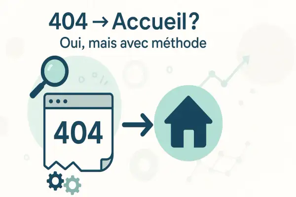 Une page 404 renvoyant à l'accueil, une méthode pour gérer les erreurs PHP.