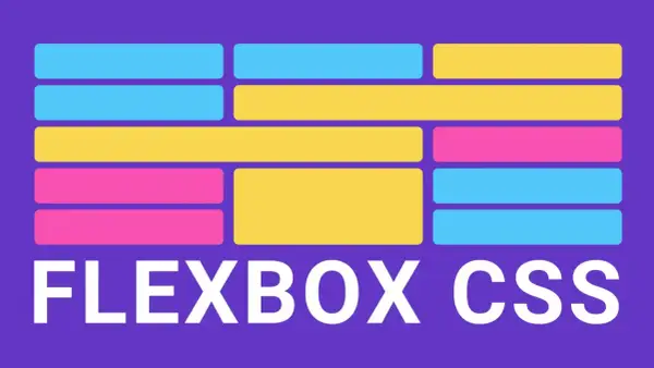 Illustration montrant comment mettre deux div côte à côte avec Flexbox CSS. Des blocs colorés illustrent la disposition.
